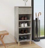 VidaXL Schoenenkast 40x36x105 cm bewerkt hout betongrijs
