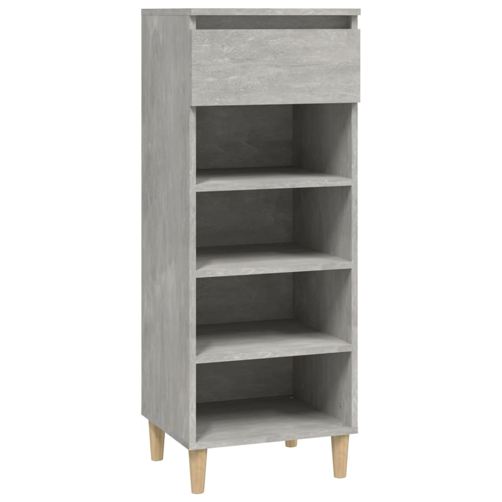 VidaXL Schoenenkast 40x36x105 cm bewerkt hout betongrijs