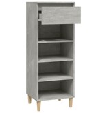 VidaXL Schoenenkast 40x36x105 cm bewerkt hout betongrijs
