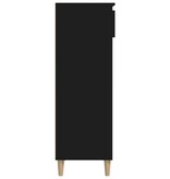 VidaXL Schoenenkast 40x36x105 cm bewerkt hout zwart