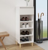 VidaXL Schoenenkast 40x36x105 cm bewerkt hout wit