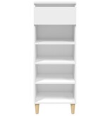 VidaXL Schoenenkast 40x36x105 cm bewerkt hout wit