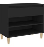 VidaXL Schoenenkast 70x36x60 cm bewerkt hout zwart