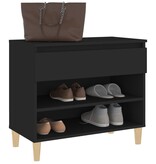 VidaXL Schoenenkast 70x36x60 cm bewerkt hout zwart