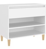 VidaXL Schoenenkast 70x36x60 cm bewerkt hout wit