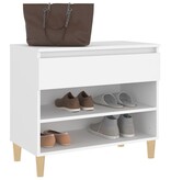 VidaXL Schoenenkast 70x36x60 cm bewerkt hout wit