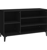 VidaXL Schoenenkast 102x36x60 cm bewerkt hout zwart