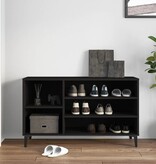 VidaXL Schoenenkast 102x36x60 cm bewerkt hout zwart
