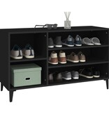 VidaXL Schoenenkast 102x36x60 cm bewerkt hout zwart