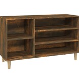 VidaXL Schoenenkast 102x36x60 cm bewerkt hout gerookt eikenkleurig