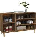 VidaXL Schoenenkast 102x36x60 cm bewerkt hout gerookt eikenkleurig