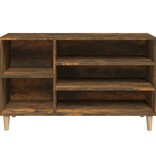 VidaXL Schoenenkast 102x36x60 cm bewerkt hout gerookt eikenkleurig