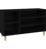 VidaXL Schoenenkast 102x36x60 cm bewerkt hout zwart