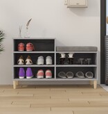 VidaXL Schoenenkast 102x36x60 cm bewerkt hout sonoma grijs