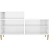 VidaXL Schoenenkast 102x36x60 cm bewerkt hout hoogglans wit
