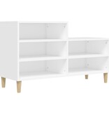 VidaXL Schoenenkast 102x36x60 cm bewerkt hout wit