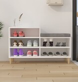 VidaXL Schoenenkast 102x36x60 cm bewerkt hout wit