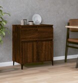 VidaXL Dressoir 60x35x70 cm bewerkt hout bruin eikenkleur