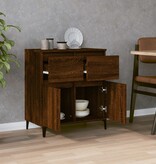 VidaXL Dressoir 60x35x70 cm bewerkt hout bruin eikenkleur