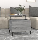 VidaXL Salontafel 60x44,5x45 cm bewerkt hout grijs sonoma eikenkleurig