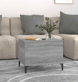 VidaXL Salontafel 60x44,5x45 cm bewerkt hout grijs sonoma eikenkleurig