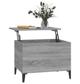 VidaXL Salontafel 60x44,5x45 cm bewerkt hout grijs sonoma eikenkleurig