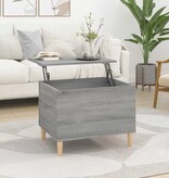 VidaXL Salontafel 60x44,5x45 cm bewerkt hout grijs sonoma eikenkleurig