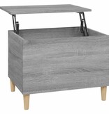 VidaXL Salontafel 60x44,5x45 cm bewerkt hout grijs sonoma eikenkleurig