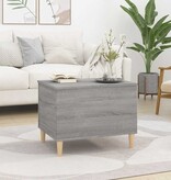 VidaXL Salontafel 60x44,5x45 cm bewerkt hout grijs sonoma eikenkleurig