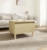 VidaXL Bijzettafel 50x46x35 cm bewerkt hout sonoma eikenkleurig
