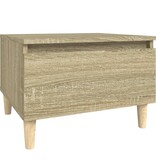 VidaXL Bijzettafel 50x46x35 cm bewerkt hout sonoma eikenkleurig