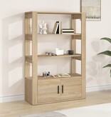 VidaXL Dressoir 80x30x119,5 cm bewerkt hout sonoma eikenkleurig