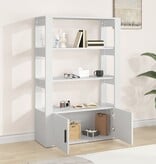 VidaXL Dressoir 80x30x119,5 cm bewerkt hout wit