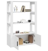 VidaXL Dressoir 80x30x119,5 cm bewerkt hout wit