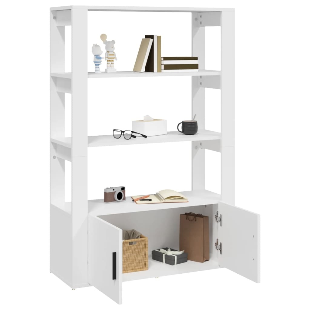 VidaXL Dressoir 80x30x119,5 cm bewerkt hout wit