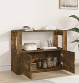 VidaXL Dressoir 80x30x60 cm bewerkt hout gerookt eikenkleurig