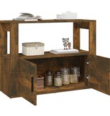 VidaXL Dressoir 80x30x60 cm bewerkt hout gerookt eikenkleurig