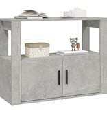 VidaXL Dressoir 80x30x60 cm bewerkt hout betongrijs
