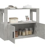 VidaXL Dressoir 80x30x60 cm bewerkt hout betongrijs