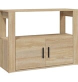 VidaXL Dressoir 80x30x60 cm bewerkt hout sonoma eikenkleurig
