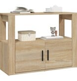 VidaXL Dressoir 80x30x60 cm bewerkt hout sonoma eikenkleurig