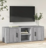 VidaXL Tv-meubel 100x31,5x35 cm bewerkt hout grijs sonoma eikenkleurig
