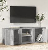 VidaXL Tv-meubel 100x31,5x35 cm bewerkt hout grijs sonoma eikenkleurig