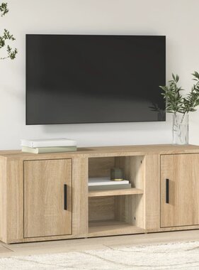 VidaXL Tv-meubel 100x31,5x35 cm bewerkt hout sonoma eikenkleurig