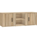 VidaXL Tv-meubel 100x31,5x35 cm bewerkt hout sonoma eikenkleurig