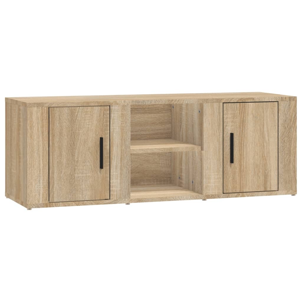 VidaXL Tv-meubel 100x31,5x35 cm bewerkt hout sonoma eikenkleurig