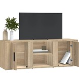 VidaXL Tv-meubel 100x31,5x35 cm bewerkt hout sonoma eikenkleurig