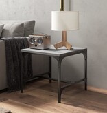VidaXL Bijzettafels 2 st 40x40x35 cm bewerkt hout grijs sonoma eiken