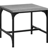VidaXL Bijzettafel 40x40x35 cm bewerkt hout grijs sonoma eikenkleurig