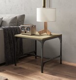 VidaXL Bijzettafel 40x40x35 cm bewerkt hout sonoma eikenkleurig